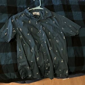 Billabong Kids Blue Button Down Shirt